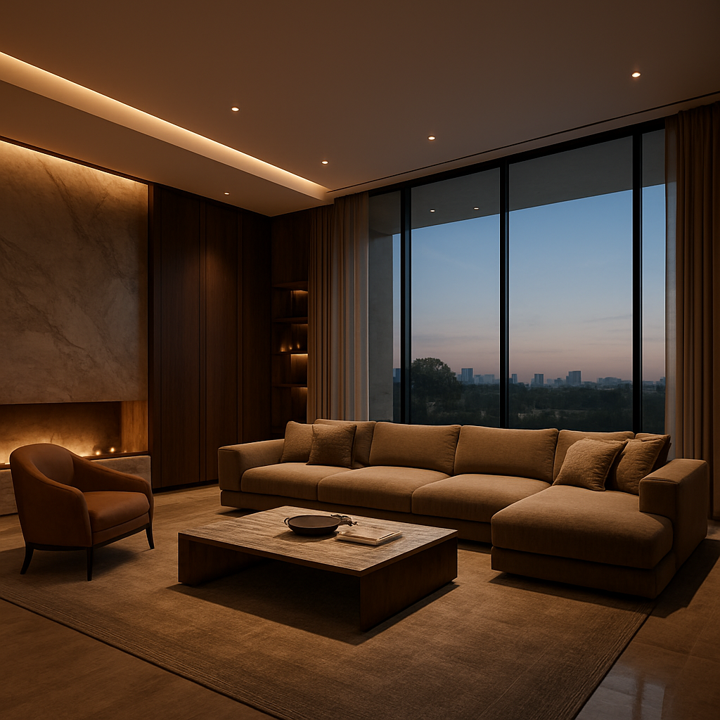 Luxury Living Room — Interior